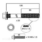 Permaseal Cylinder Head Bolt Set - HBS229