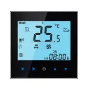 LCD Display Air Conditioning 4-Pipe Programmable Room Thermostat for Fan Coil Unit