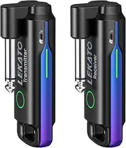 LEKATO Wireless Guitar Transmitter Receiver UHF Wireless Guitar SystemRechargeable Audio Wireless Guitar Transmitter and Receiver with 70 Channels Wireless for Guitar Bass Electric Instruments (Blue)