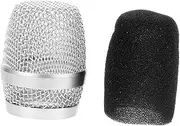 Levemolo Durable Metal Mic Ball Head Replacement for Wear Resistant Microphone Parts High Hardness Corrosion Resistance Lightweight Design Compatible with Sponge Mesh Cover Not Included