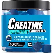 Creatine Monohydrate Gummies 5000MG Boost Energy & Muscle Performance 120 Count