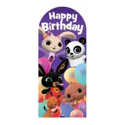 Bing Happy Birthday Cardboard Party Backdrop Large Scene 185cm x 80cm with Sula