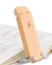 DEWENWILS USB Rechargeable Book Light, LED Clip on Reading Lights Peach Fuzz