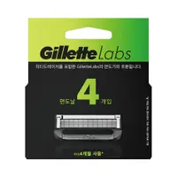 在飛比找PChome24h購物優惠-【Gillette 吉列 】Labs 極光系列刮鬍刀頭 4刀