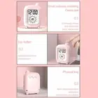 User Friendly LCD Mini Timer Alarm Clock with Temperature Monitoring Feature