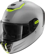 Shark Spartan RS SP, full face helmet , color: Matt Light Grey/Neon-Yellow , size: M