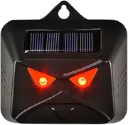 YaSao Multi-Silicon Solar Panel Battery Dual Powered Animals Repeller Dog Bird Repeller Red Light Repellent Deterrent Device