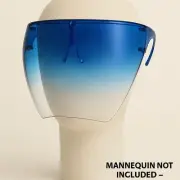 Blue Gradient Face Shield Visor | Full Face Cover | Fashion Safety Glasses