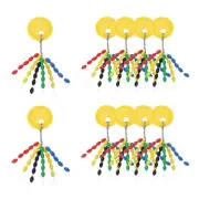 Fishing Rubber Bobber Beads Stoppers,300 Pieces Float Sinker Stops XL Size