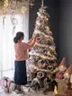 聖誕樹擺件大型高档白色植羢雪松樹聖誕節裝飾品家用商場室內軟裝 (1.2折)