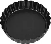 ABOOFAN Home Bakers Round Cake Pan with Removable Bottom Non Stick Carbon Steel Baking Mold for Tarts and Donuts Versatile Mousse Rings Maker Easy Release and Cleanup