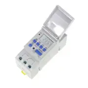 2PCS DIN RAIL DIGITAL PROGRAMMABLE 110VAC TIMER SWITCH
