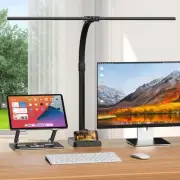 LED Desk Lamp for Home Office with Base - Bright Dimmable Computer Light with...