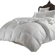 White Goose Down Comforter Duvet Insert, Double, Single Size Autumn & Winter Warmth(200x200cm)