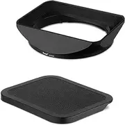Haoge Metal Square Lens Hood for Sony FE 24-50mm F2.8 G Lens Bayonet Shade, with Cap on Sony A7CR a7CII A7R4 LH-E245