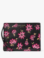 Morgan Winter Blooms Embossed Gussetted Wristlet