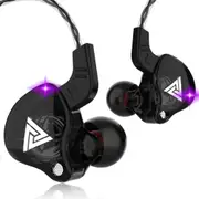 AK6 Copper Driver HiFi Sport Earphone Noise Cancelling Music In-ear Earbuds for IOS Android BLACK COLOR