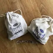D.Line stainless steel s/s grade 304 large clothes pegs - hemp bag with 30 large