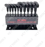 10PC T Handle Allen Wrench Hex Key Set SAE Standard w/Storage Holder 3/32-3/8