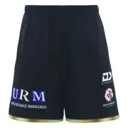 NRL 2025 Training Shorts - Manly Sea Eagles - Black - Adult - Mens
