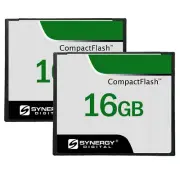 Synergy Digital 16GB Compact Flash Memory Cards - 50MB/s - Pack of 2