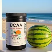 Byron Bay Bliss BCAA Powder - 5000mg BCAA 2:1:1 with L-Glutamine & B6, Honeydew Watermelon, 292g