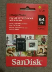 Sandisk Imagemate microSDXC UHS-I Card With Adapter 64GB SPEED 100MB/S