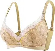 [Generic] Womens Athletic Side Up Support Bra Sexy Lace Baby Cotton Underwear Breathable Medium Thick Models Womens Bras
