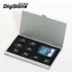 DigiStone 記憶卡收納盒 超薄型Slim 鋁合金 多功能記憶卡收納盒(1SD+8TF)X1個【鋁合金外殼】【防靜電EVA材質】