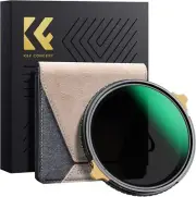 K&F Concept 67-82mm Variable ND2-32 & Circular Polarizing Lens Filter NANO-X PRO