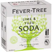 Fever Tree Lime & Yuzu Soda Bottle 500mL