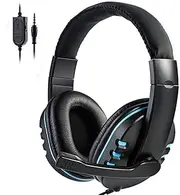 Stereo Gaming Headset for Xbox One PS4 PC 3.5mm Wired Over-Head Gamer Headphone with Microphone Volume Control Game Earphone