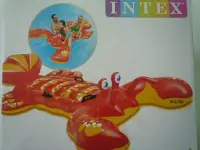 在飛比找Yahoo!奇摩拍賣優惠-INTEX57528 原廠 大龍蝦坐騎 充氣游泳圈 浮排 送
