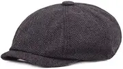 [AUXA] Men's Newsboy Cap Beret Hat Flat Cap Gatsby Ivy Hats Classic Tweed Irish Vintage Golf Cabbie Driving Hunting Cap Gift