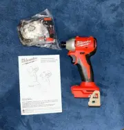 Milwaukee 3650-20 M18 18V Lithium-Ion Brushless Cordless 1/4 in. Compact Impact