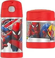 Thermos FUNtainer Vacuum Insulated Drink Bottle, Spiderman + Thermos FUNtainer Vacuum Insulated Food Jar, Spiderman