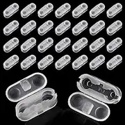 Blind Chain Connector Clips, 30 Pieces, Clear Plastic, Ball Chain Cord Connectors for Roman and Roller Blinds
