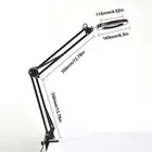 Flexible Clamp-on Table Lamp With 5x Magnifier Swing Arm Dimmable LEDs Desk