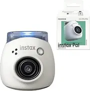 FUJIFILM INSTAX Pal Palm Size Camera, Milky White, Wide Angle Lens, Multi Format INS PAL White