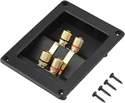 Speaker Box Terminal, 4 Way Speaker Terminal 4 Copper Binding Post Terminals Speaker Terminal Acoustic Components Speaker Components