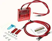 Labymos Car Digital Voltage Stabilizer Universal 12V Electric Voltage Regulator Rectifier with Earth Ground Cables and Mounting Hardware Kit