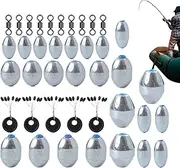 Fishing Weights | Sinkers for Bass Fishing - Creative Egg Shaped Weights Drop Casting for Freshwater Saltwater Bass Accessories