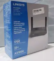 Linksys Mesh Wifi 6 Router, Dual-Band, 1,700 Sq. ft Coverage, 25+ Devices, Speed