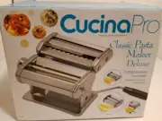 cucina Pro Classic Pasta Maker Deluxe NIB 3 attachments