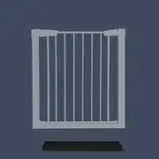 Levede Baby Safety Gate Adjustable Pet Security Stair Door Support Ramp Black