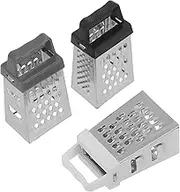 DINHEAROM 3Pcs Stainless Steel Vegetable Grater Multi Use Slicer for Carrots Potatoes Cheese Safe Kitchen Tool for Home Cooking