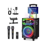 Karaoke Machine for Adults, EYTSE Portable PA System Party Speaker with 2 Wir...