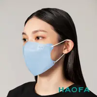 在飛比找PChome24h購物優惠-HAOFA氣密型99%防護立體醫療口罩-粉藍色(30入)