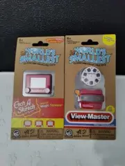 World's Smallest View Master & Etch A Sketch Mini Toy,Mixed Lot2 (Fast Shipping)
