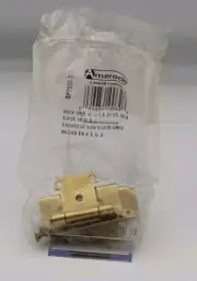 Amerock BP7550-3 Polished Brass Self-Closing 1/2" Overlay Hinges - Set of 2